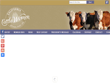 Tablet Screenshot of cattlewomen.org